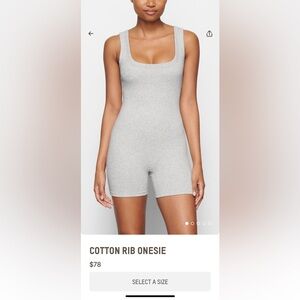 Skims Cotton Rib Onesie NEW WITH TAGS, package not even opened